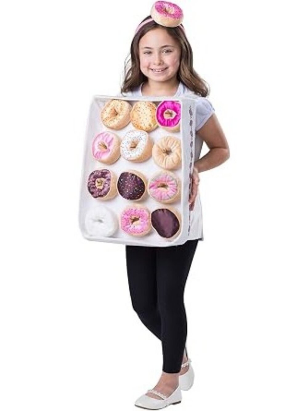 Dress Up America Donut Box Halloween Costume Kids Plush Accessories Headband OS